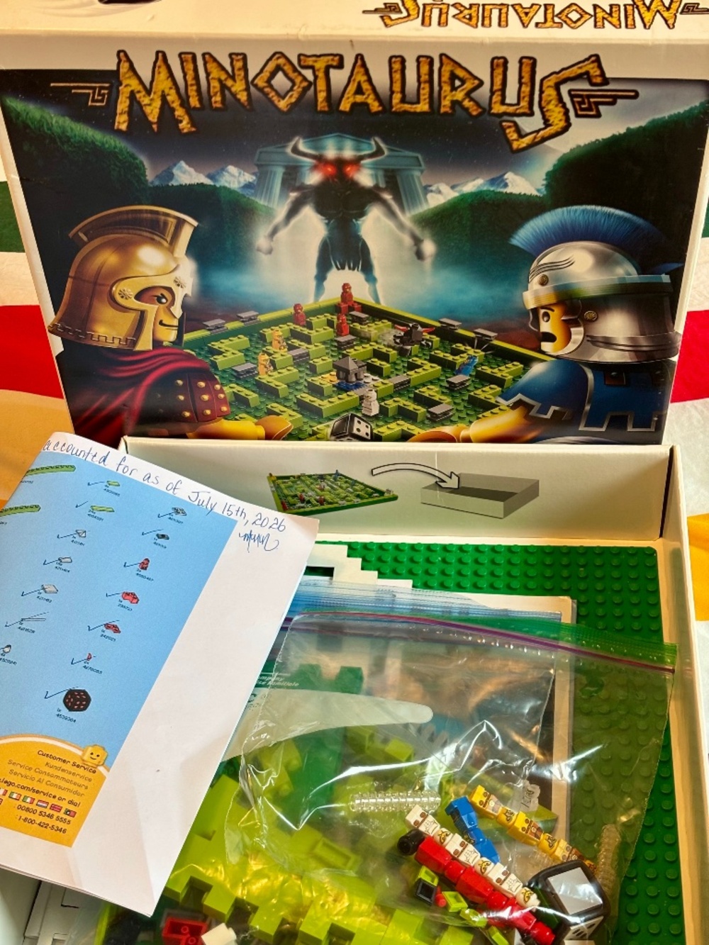 LEGO GAMES "Minotaurus" 3841 COMPLETE with two manuals, all pieces and box.